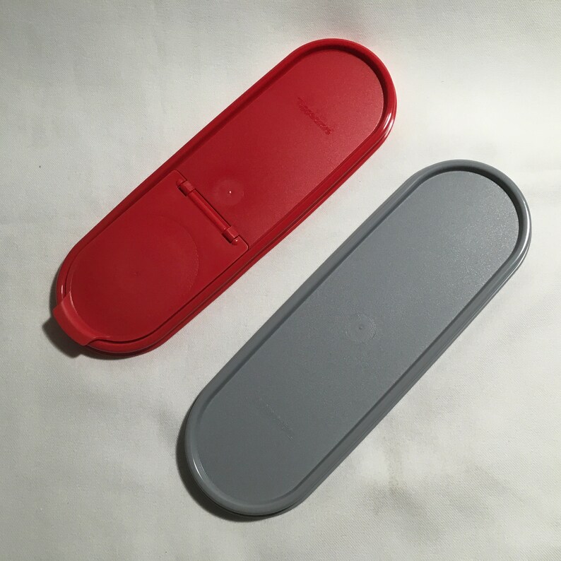 Tupperware Modular Mate Super Oval Replacement Lid Red Grey Etsy Canada