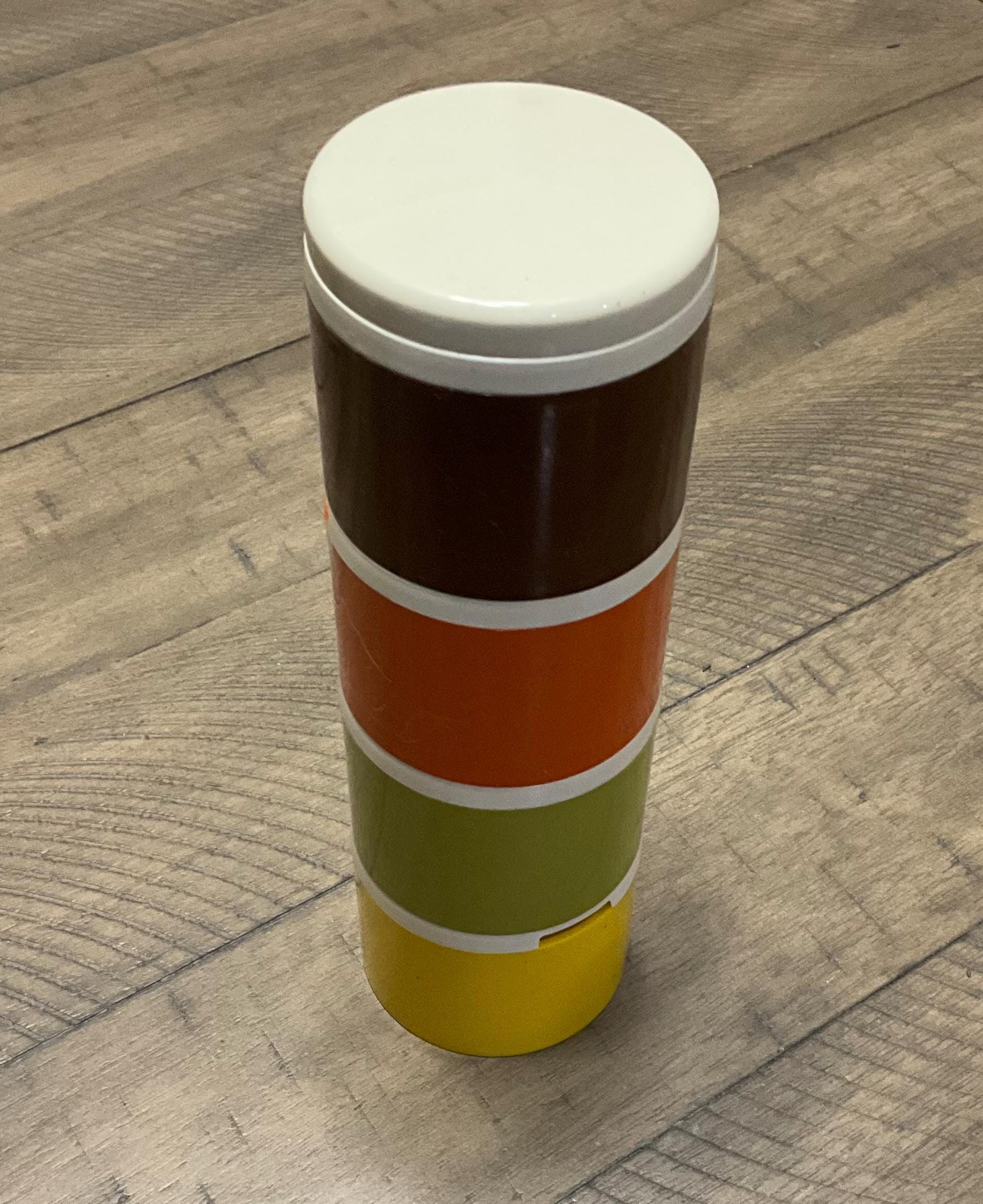 Tasses Tupperware vintage | Pique-nique de camping rétro années 70, Set de 4 - France