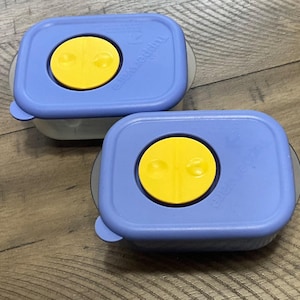 Tupperware Rock N Serve Small Mini 1 Cup 250 ml Seal Vent Cap 3387 3388 Freezer To Microwave Made In USA