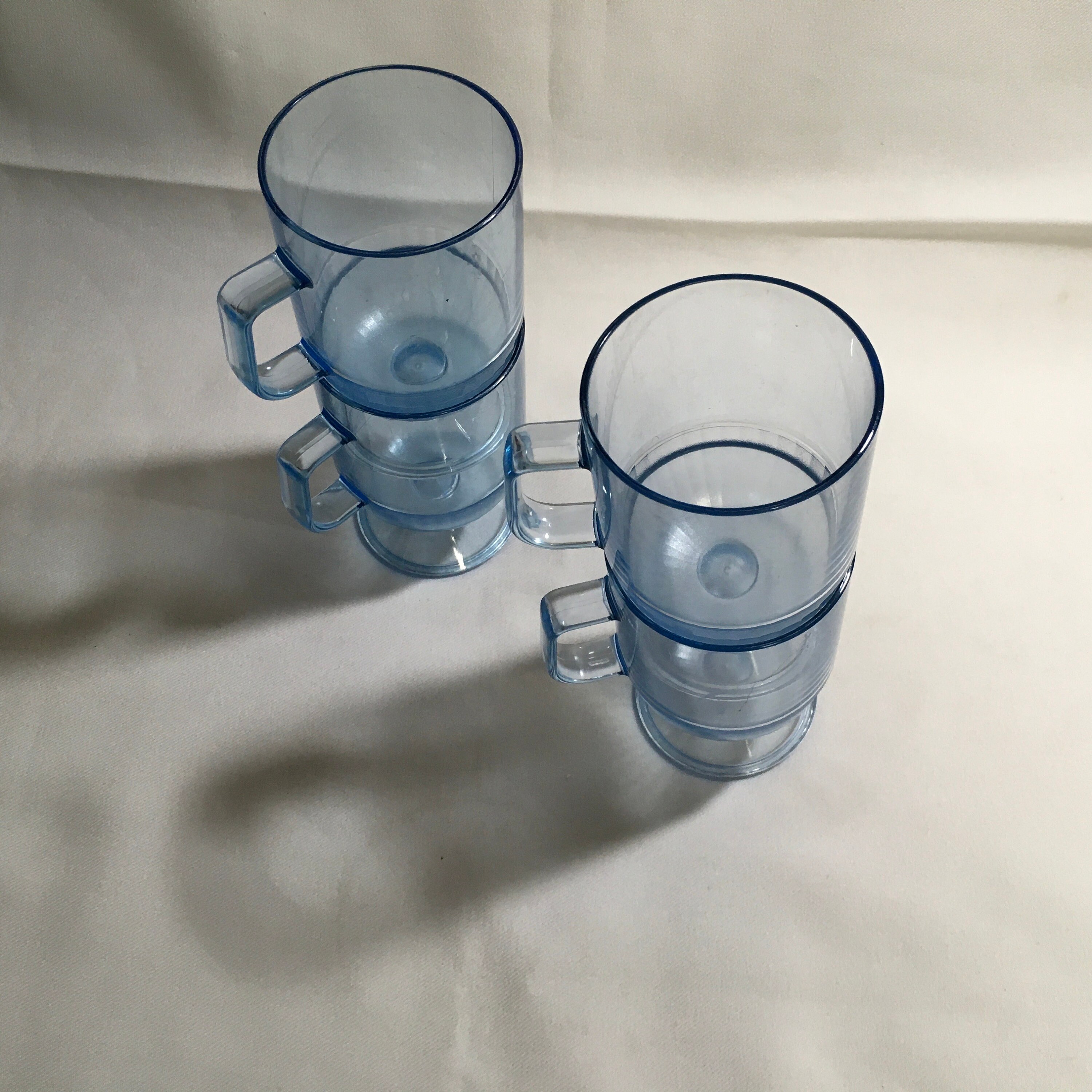 Tupperware Preludio Acrylic Pedestal Mugs, Blue - Etsy