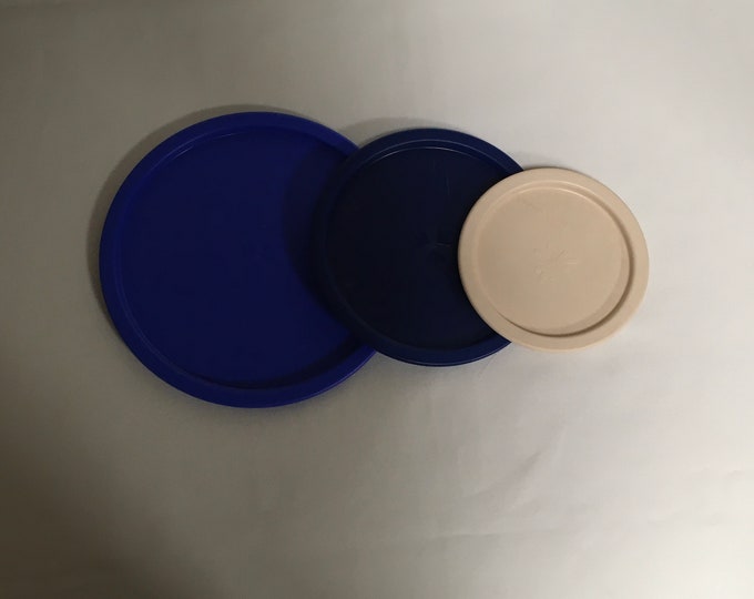 Tupperware Replacement Lids One Touch Canister Ivory Rose 2423 A Fits