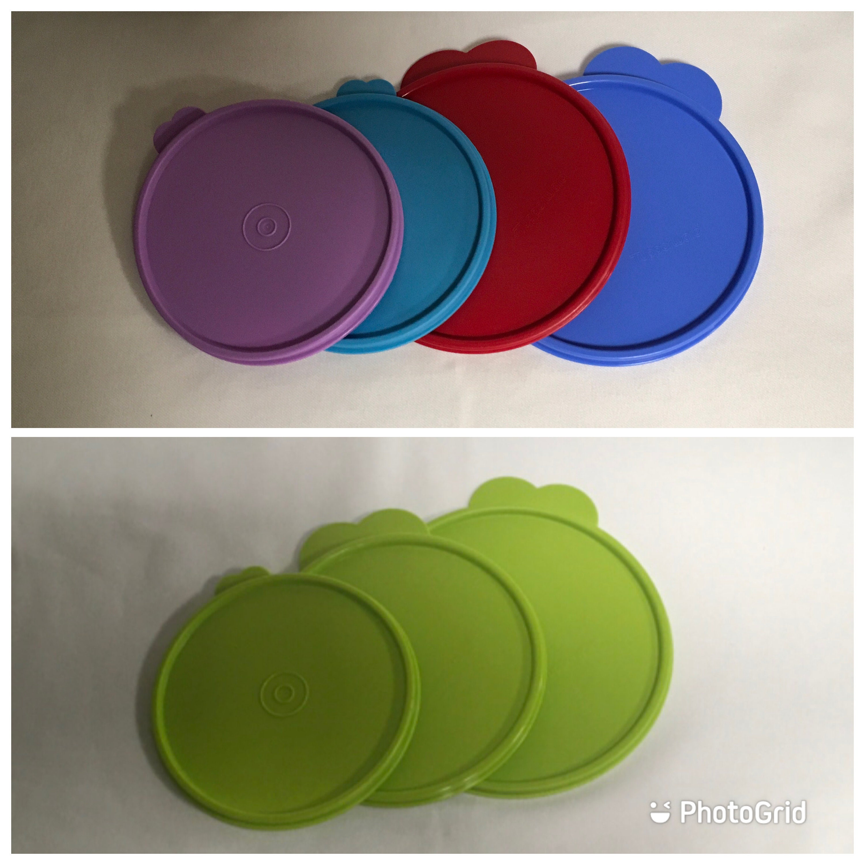 Total Solution® Small Round Plastic Lid with Teal Seal