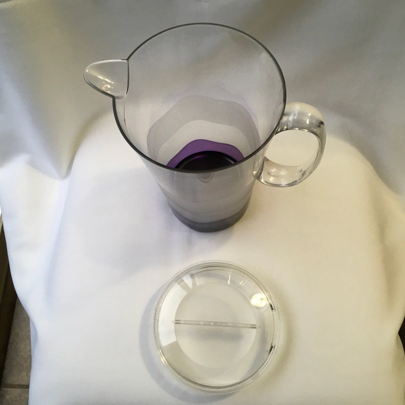Vintage Tupperware Acrylic Sheerly Elegant Pitcher With Cover or ...