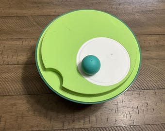 Tupperware Spin N Save  Salad Spinner Colander Blue, Red Or Green Healthy Eating 4 QT 4 Piece Set  Lettuce Bowl