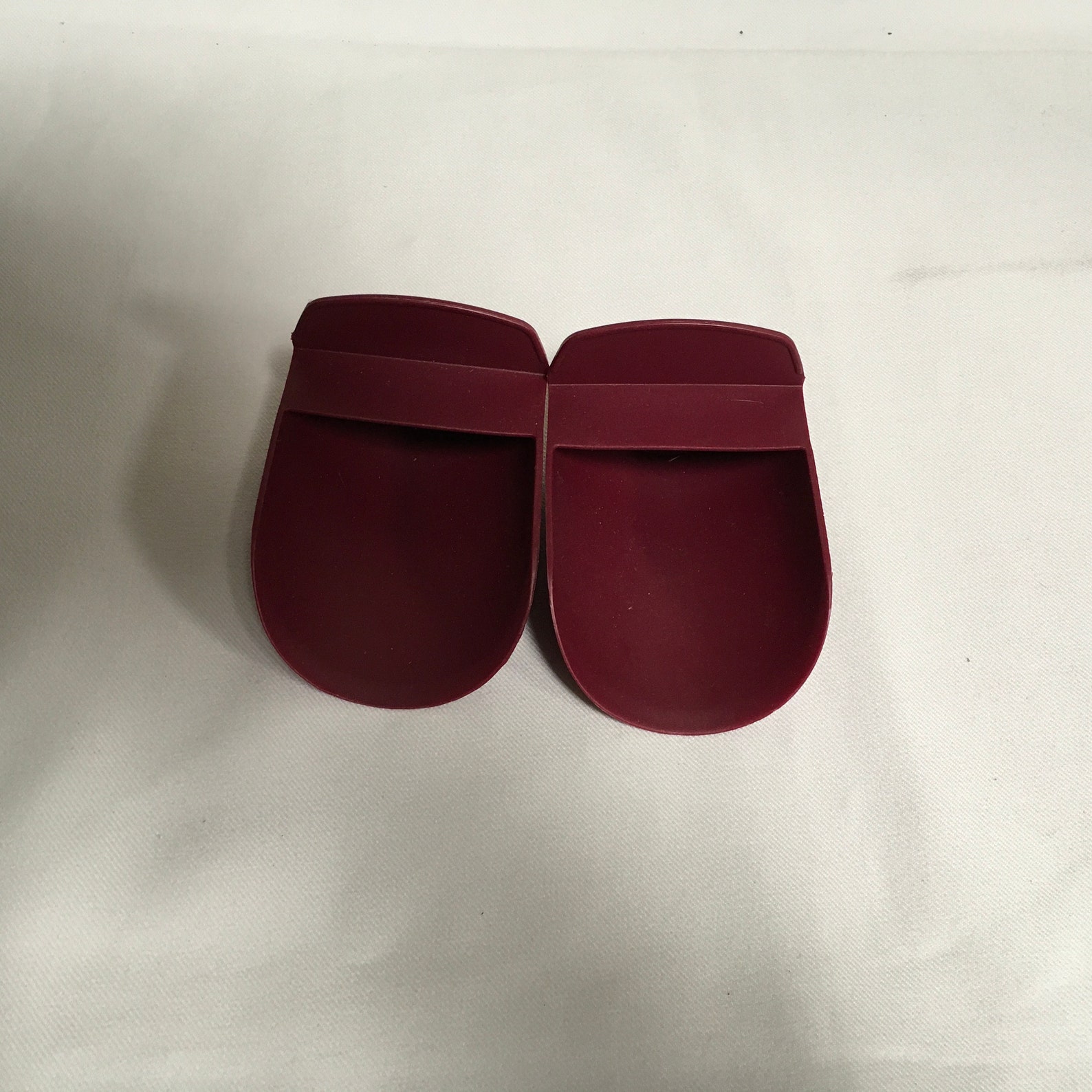 Vintage Tupperware Rocker Scoop Set of 2 292 Red Green Pink for Dry ...