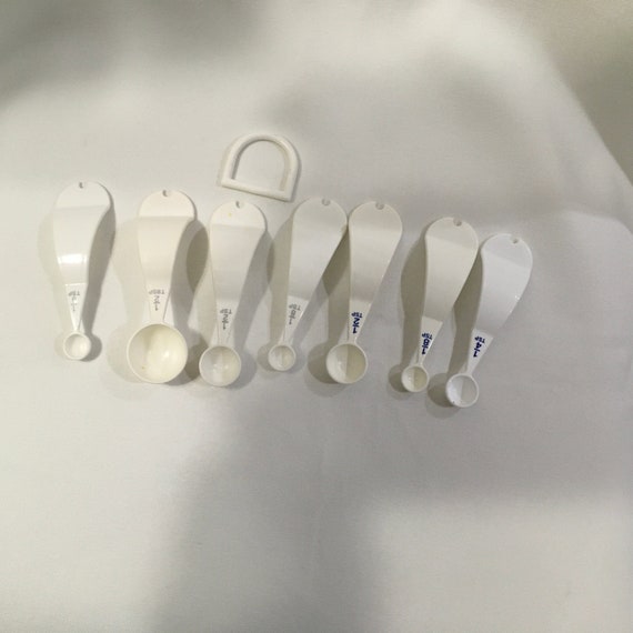 Vintage Tupperware Blanc Cuillere A Mesurer Pieces De Rechange Etsy France