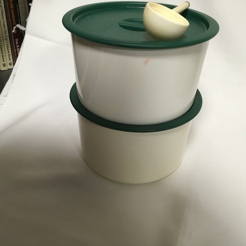 Tupperware Coffee House Canister Set Blue or Green Coffee Etsy