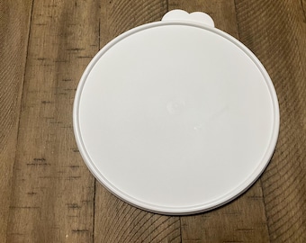 Tupperware 7439 Medium Thatsa Replacement Lid Cover White  Fits 7438 Bowl 19 cups 4.5 l