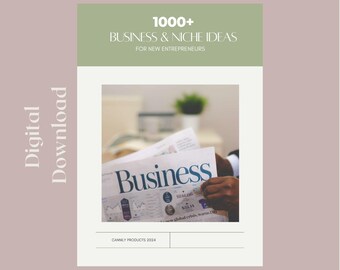 1000+ Business Ideas & Niche Ideas for New Entrepreneurs, 2024 Business List of Businesses to Start or Products to Sell, Digital Download