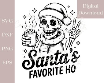 Santa's Favorite Ho SVG | Christmas Digital Design | Winter Cutout File for Cricut | Funny Quote SVG | Instant Download | Digital Clipart