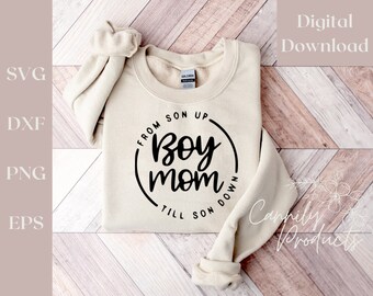 Boy Mom digital file, svg download, cricut vinyl cutout or sublimation, quotes shirts cutouts png, eps, exp compatible download files