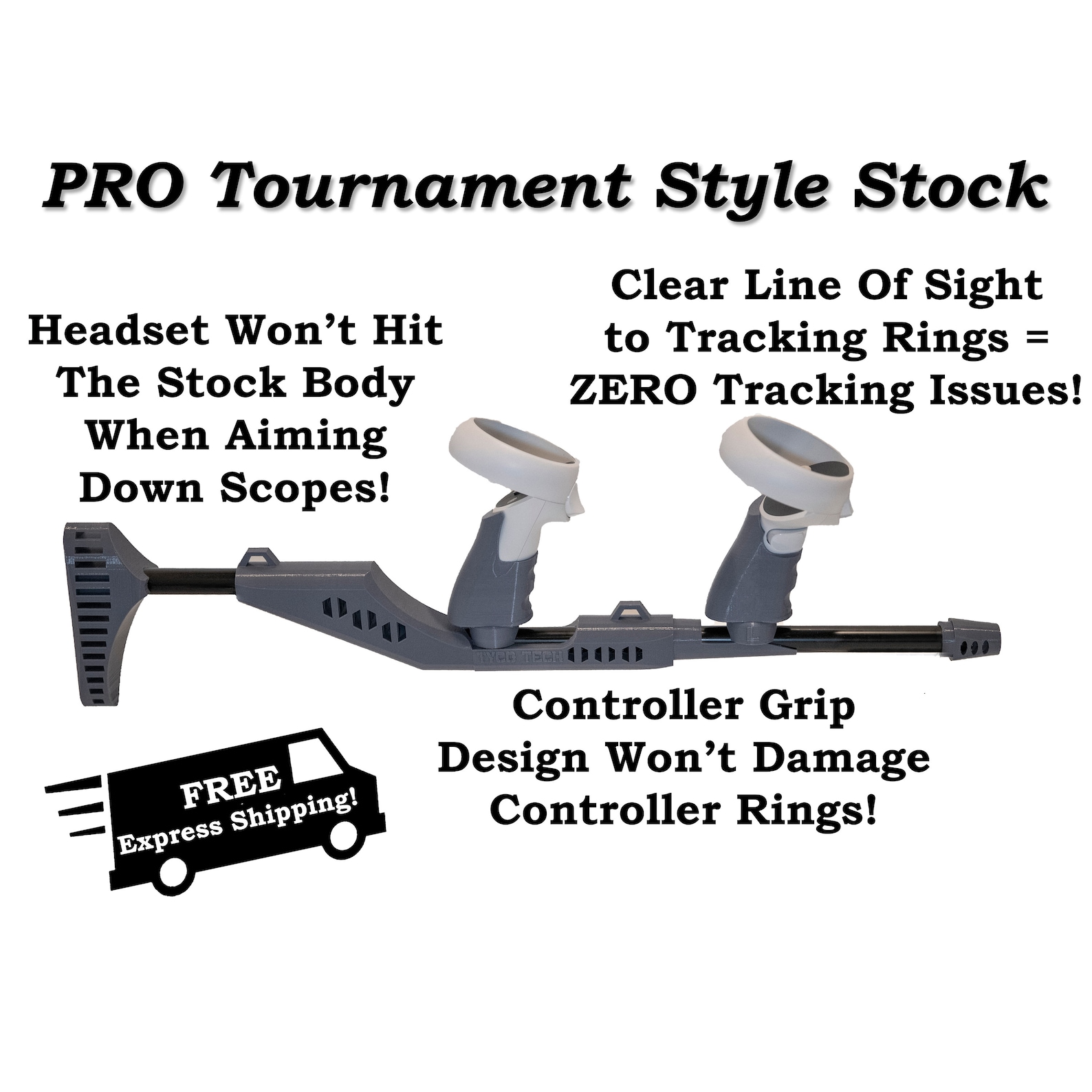 NEW Oculus Quest 2 Rifle Stock. Tournament Style What the Etsy UK