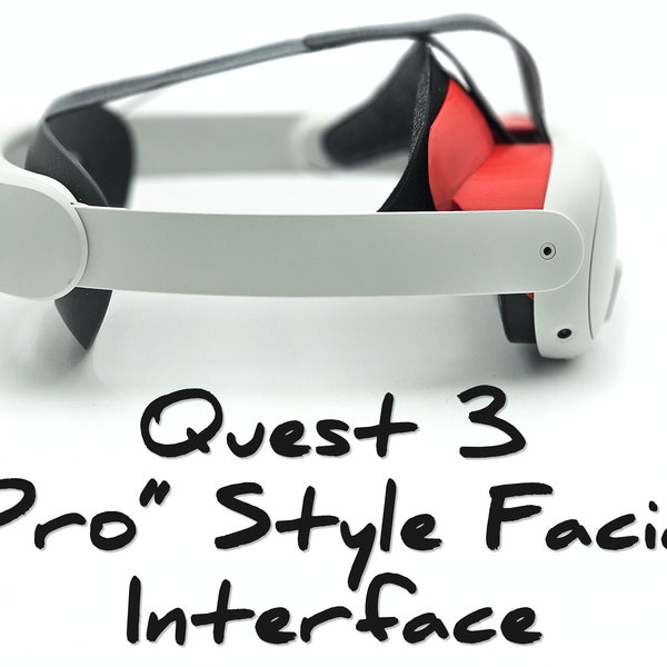 MetaQuest 3 Pro Style Gesichtsinterface