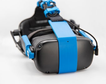 ¡Mejora mi kit Quest!  Adaptadores DAS, 3 clips para gestión de cables, adaptador de correa para la cabeza con placa frontal y soporte para batería.