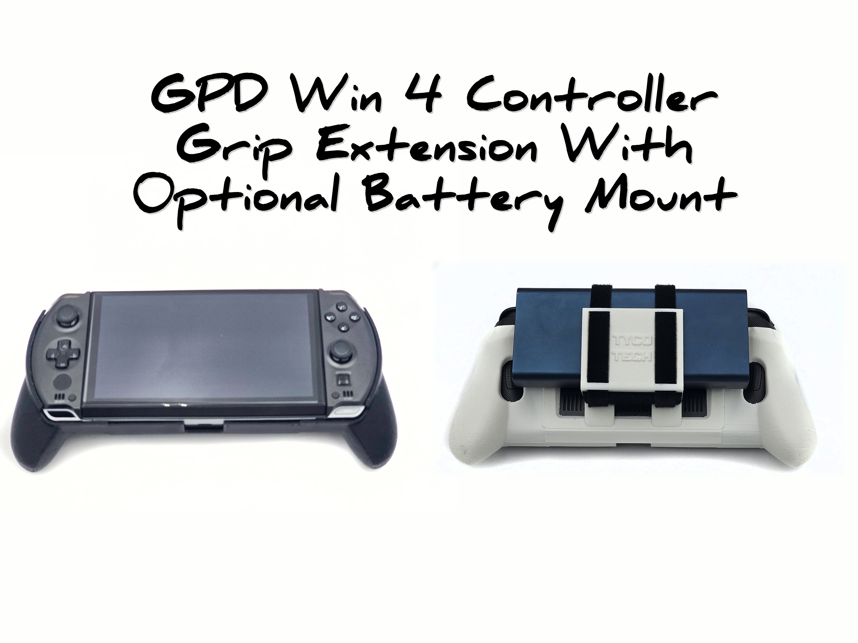 GPD Win 4 Grips Extender and Battery Mount 