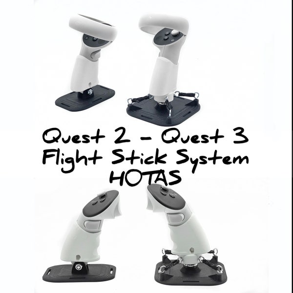 Meta Quest 3, Quest 2 and Quest Pro HOTAS (Flight Stick System with Throttle)!