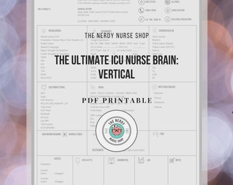 Le cerveau ultime de l'infirmière en soins intensifs : vertical