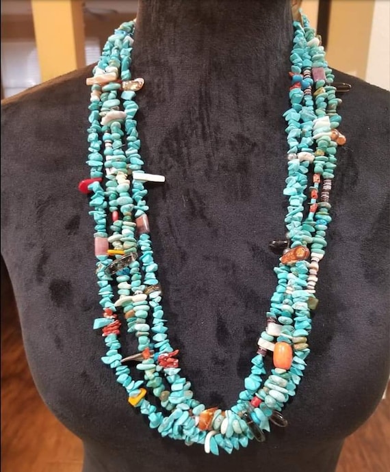 Turquoise necklace - image 1