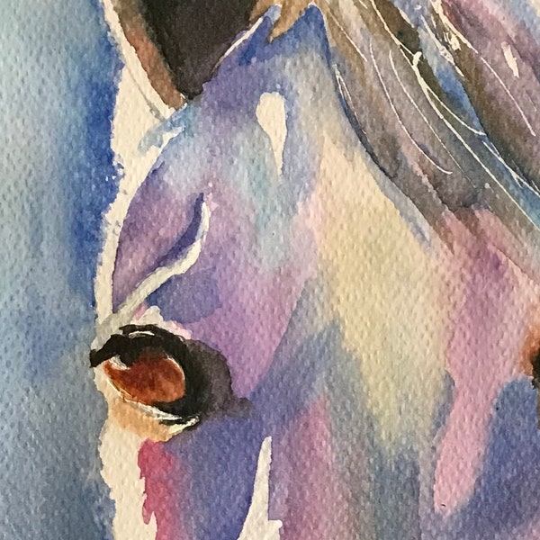 Horse Portrait, Horse, Fauna, Animal, Animal Portrait, Original Painting, Watercolor Art, Original Watercolor, Painting Art