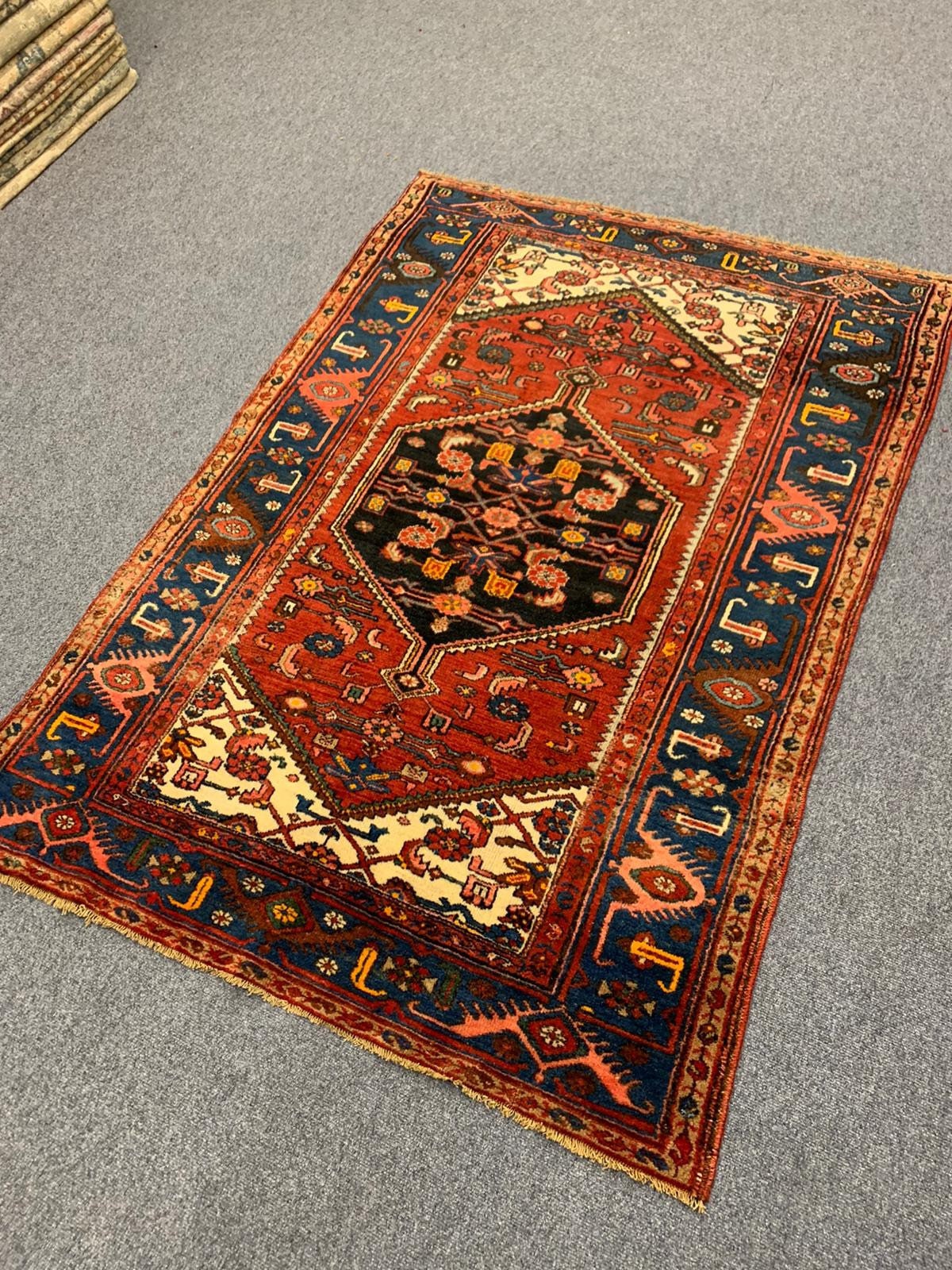 Ethnic Design Handmade Wool Rug Decorative Carpet Boho Decor 4.2 X 6.3
