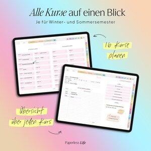 Digital Study Planner 2025/26 | Digital Semester Planner for Goodnotes, Penly, and more | Weekly Planner Purple (Without Daily Pages) image 3