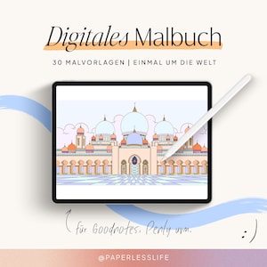 Digitales Malbuch Für Dein Tablet & iPad | Einmal Um Die Welt