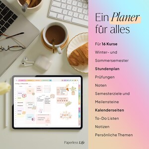 Digital Study Planner 2025/26 | Digital Semester Planner for Goodnotes, Penly, and more | Weekly Planner Purple (Without Daily Pages) image 2