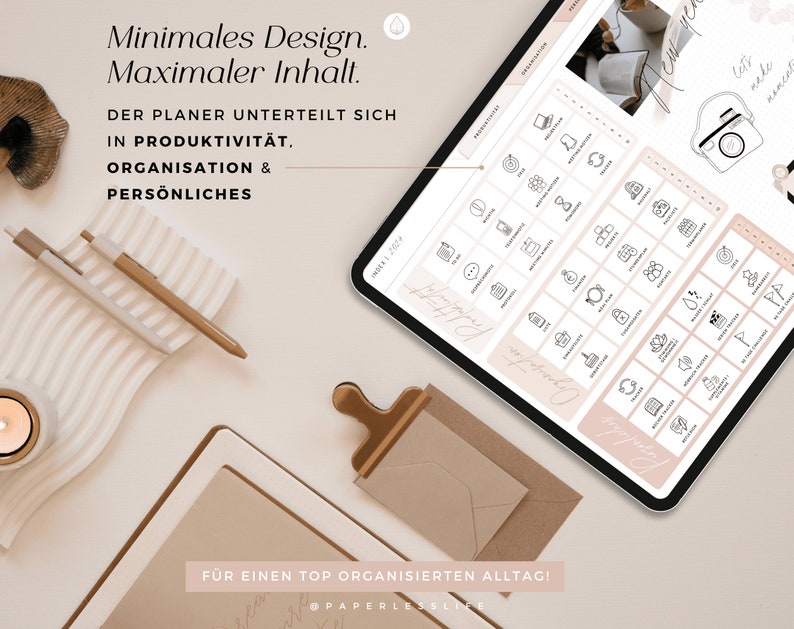 2024 Digitaler Planer Deutsch / GoodNotes Kalender iPad Der Gamechanger