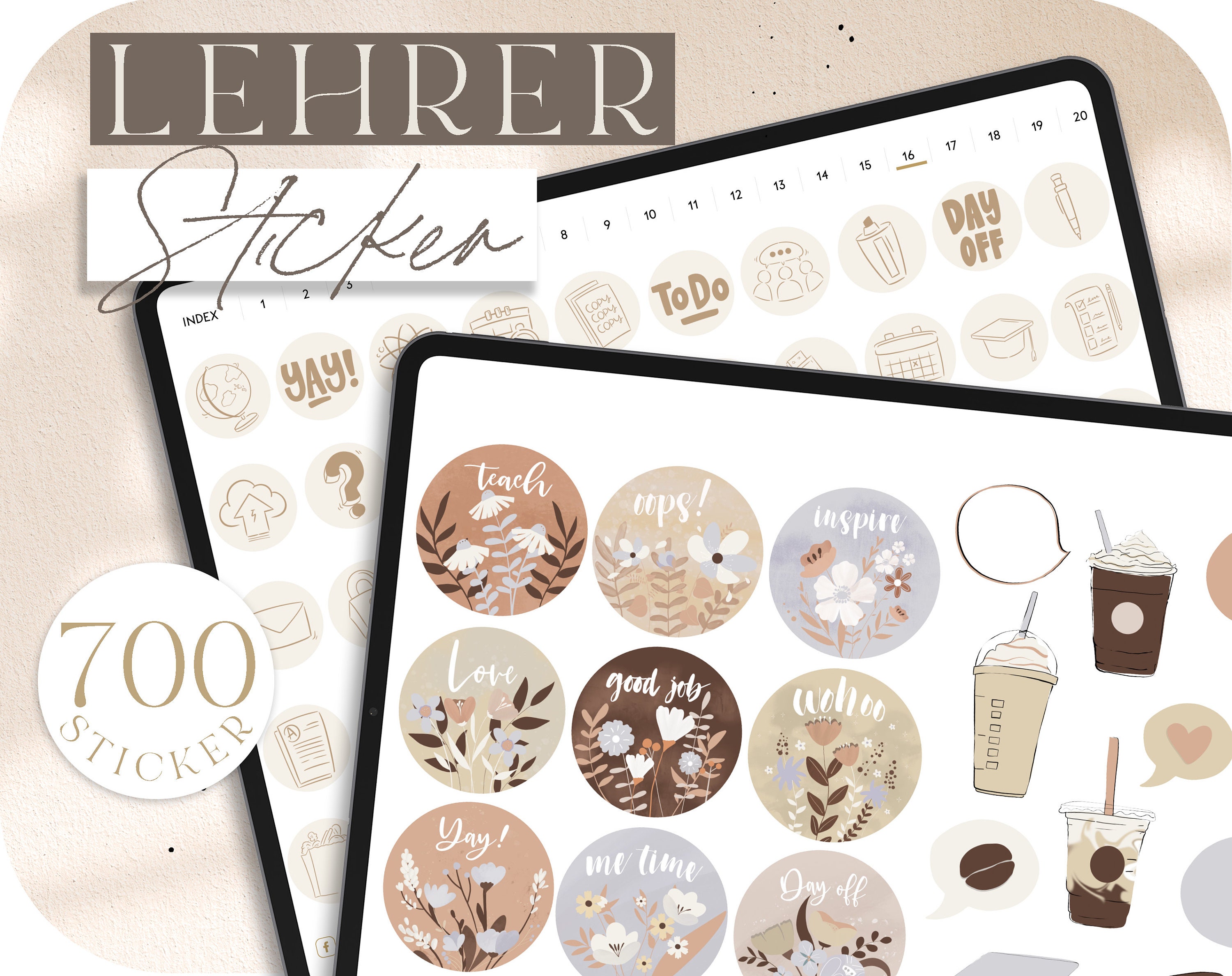 700 Digitale Sticker Lehrer & Lehrerinnen // Für Goodnotes Etsy Australia
