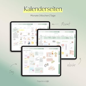 Digital Study Planner 2025/26 | Digital Semester Planner for Goodnotes, Penly, and more | With Apple Calendar Function | Sage image 4