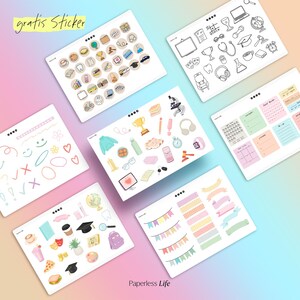 Digital Study Planner 2025/26 | Digital Semester Planner for Goodnotes, Penly, and more | Weekly Planner Purple (Without Daily Pages) image 8