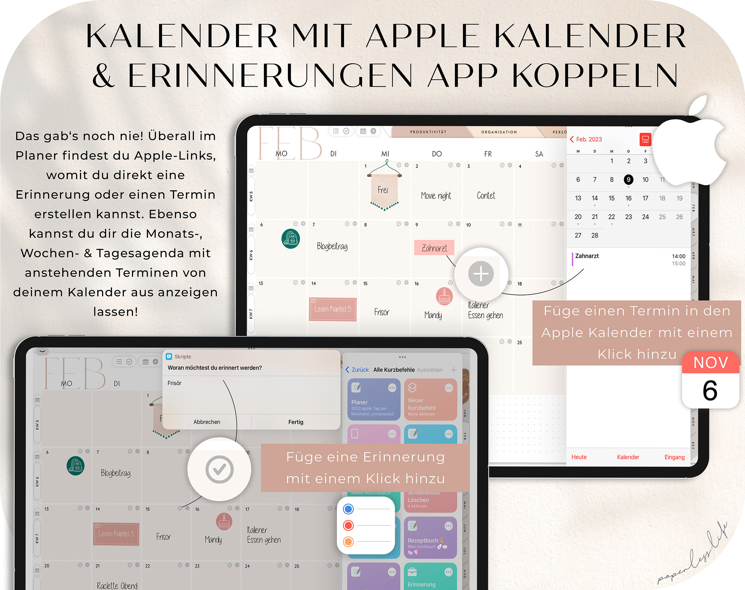 Digitaler Planer Deutsch 2023 / GoodNotes Kalender iPad - Etsy.de