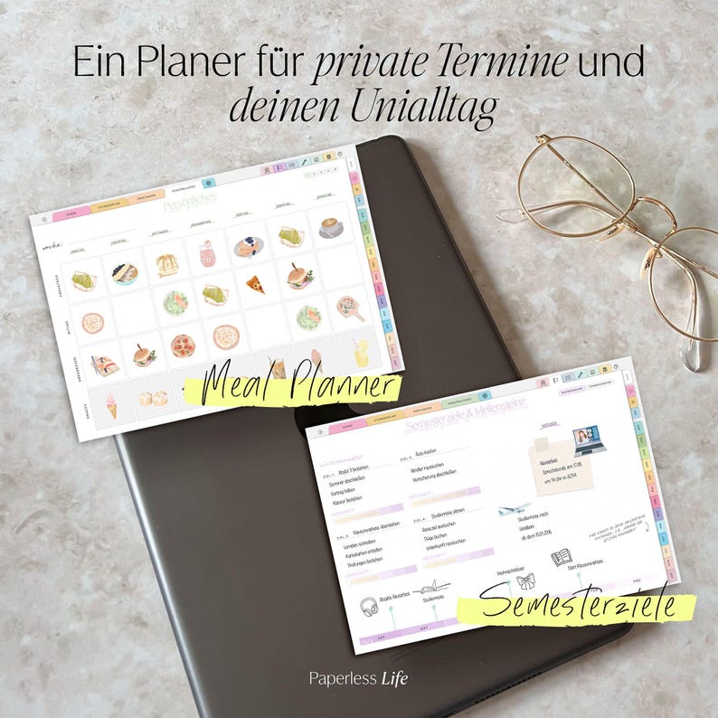 Digital Study Planner 2025/26 | Digital Semester Planner for Goodnotes, Penly, and more | Weekly Planner Purple (Without Daily Pages) image 10