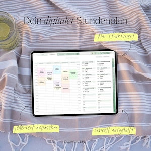 Digital Study Planner 2025/26 | Digital Semester Planner for Goodnotes, Penly, and more | With Apple Calendar Function | Sage image 3