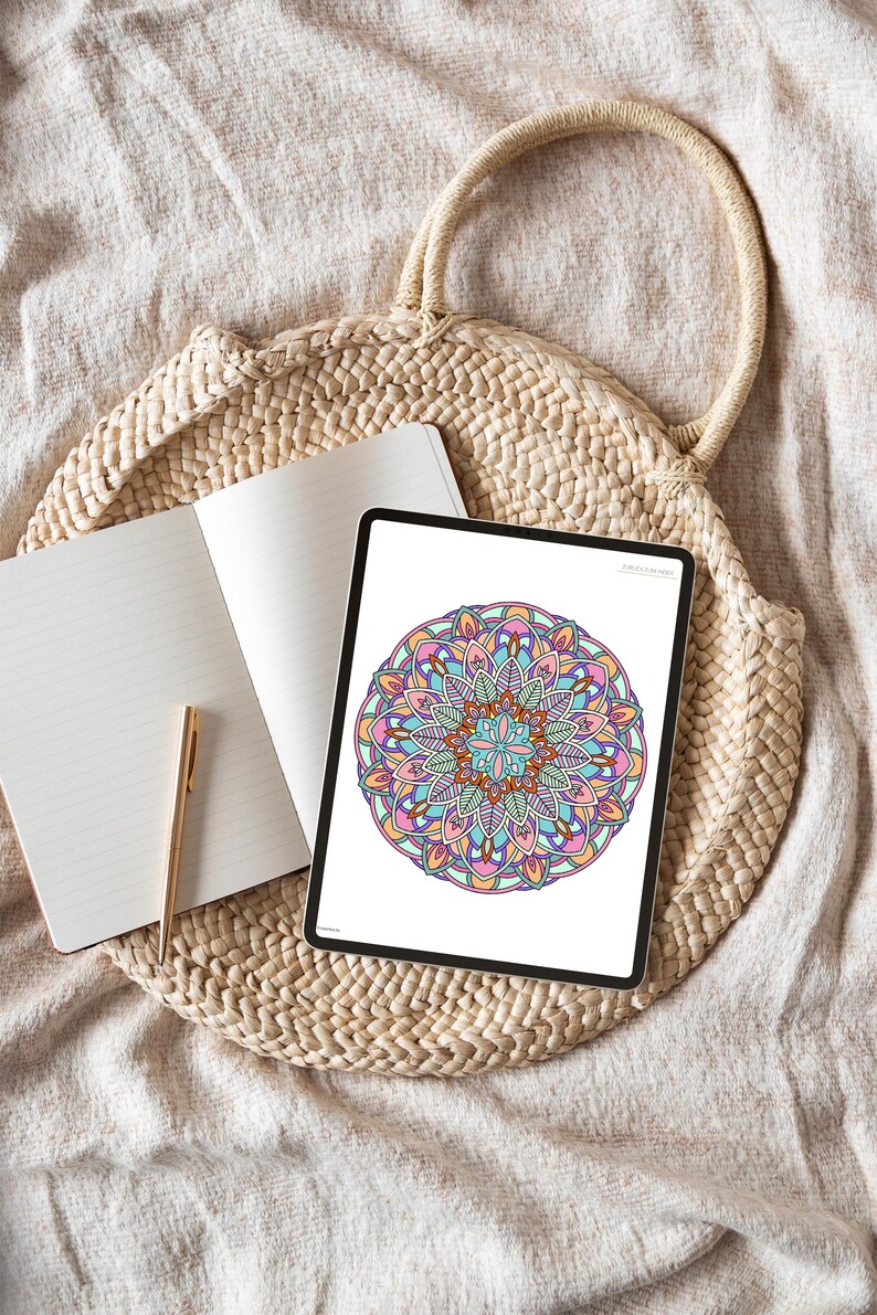 Digital Mandala Coloring Book | Digital coloring book for your iPad or tablet | For Goodnotes & Co. with 35 mandalas image 7