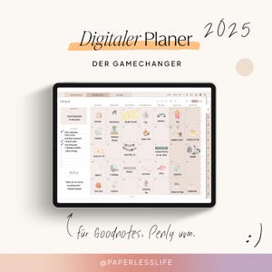 Digital Planner German 2025 | Goodnotes Planner