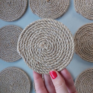 Set of Four Jute Coasters