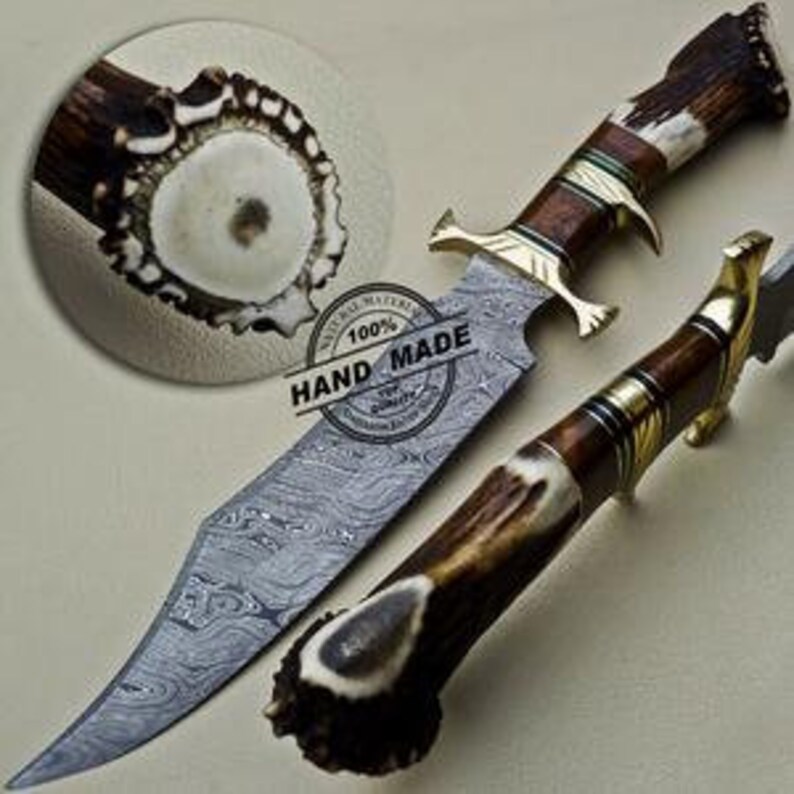 18 aussie cutlery custom order. damascus hunting knife Etsy