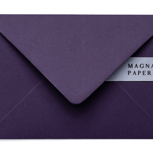 Premium Aubergine Envelopes 5x7 (133x184mm) US A7 | Purple Envelopes | Plum Wedding Invitation, Save the Date, Engagement invites, cards