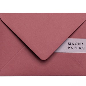 Buste Premium Deep Rose C6 (114 x 162 mm) Buste A6 per piccoli inviti di nozze, Save The Date rosa, inviti RSVP, fidanzamento, biglietti di auguri