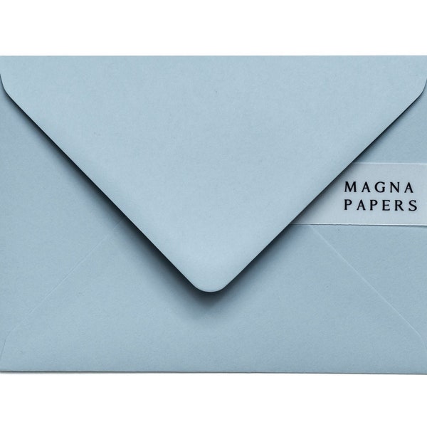 Enveloppes de qualité supérieure bleu vieux 5 x 7 (133 x 184 mm) Enveloppes US A7 pour faire-part de mariage | Enveloppes à rabat euro | Invitations fiançailles et « Save The Date »