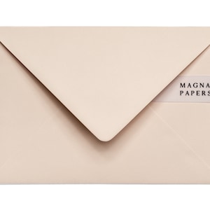 Enveloppes babeurre haut de gamme C5 (152 x 216 mm) Enveloppes A5 pour faire-part de mariage, Faire-part de fiançailles crème, Réservez votre date, Enveloppes de luxe