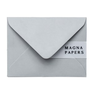 Premium Mid Grey Envelopes C7 (82x113mm) A7 Small Grey Wedding Envelopes, Engagement, Save the Date, name cards, Place Names, RSVPs invites