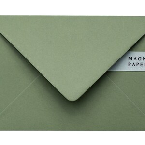 Premium Olive Envelopes C5 152x216mm A5 Wedding Invitation Envelopes 135gsm, Green Engagement Invites, Save The Date, Calligrapher, Letter zdjęcie 1