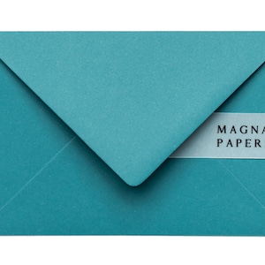 Premium Teal Envelopes C6 (114x162mm) A6 Small Wedding Invitation Envelopes 135gsm, Save the Date, Card, Engagement invite, Party invites