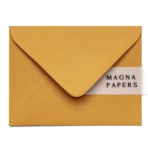 Premium Mustard Envelopes C7 (82x113mm) A7 Yellow Wedding Invitation Envelope, name card, table names, Place Names, RSVP Invite, Engagement