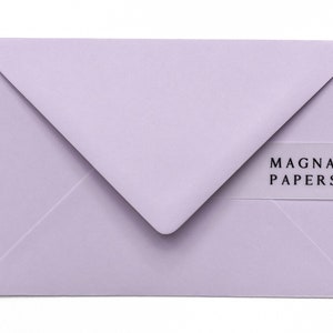 Buste lilla premium C6 (114 x 162 mm) A6 piccolo invito di nozze / Buste lavanda / Invito di fidanzamento viola, RSVP, Save the date
