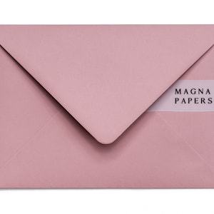 Buste Premium Dusty Rose 5x7 (133 x 184 mm) US A7 / Buste pesanti di qualità / Inviti di nozze, inviti di fidanzamento e Save The Date