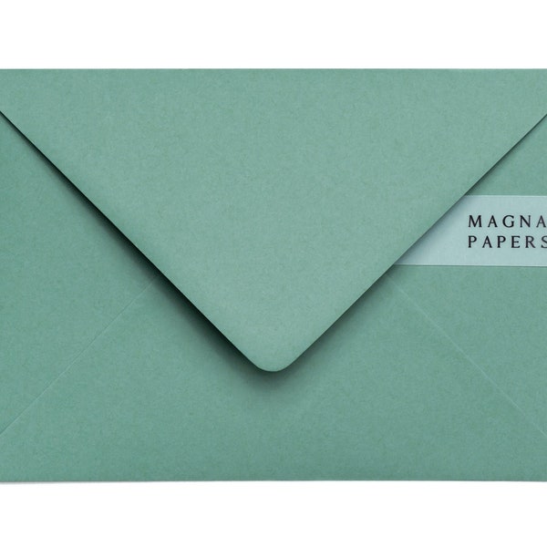 Premium Jade Green Envelopes C5 (152x216mm) A5 Wedding Invitation Envelopes, Green Engagement invites, Save The Date, Party, Christmas