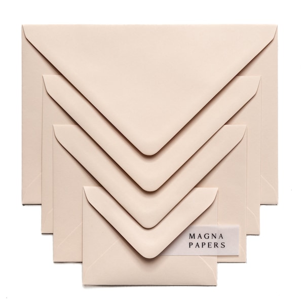 Premium Buttermilk Envelopes | C5/A5, 5x7, A9, C6/A6, C7/A7, DL, Square | Cream Wedding Invitations, Engagement, Party, Save the Date, Money